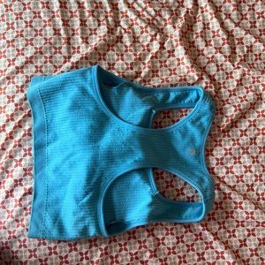 Blue Crop Top Athletic